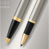 Подарочный набор PARKER: IM CORE BRUSHED METAL GT - ручки роллерная и шариковая CW2093217